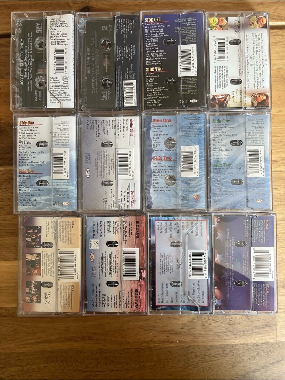 Assorted Vintage Gospel Cassette Tapes, Lot of 12 - Picture 2 of 3